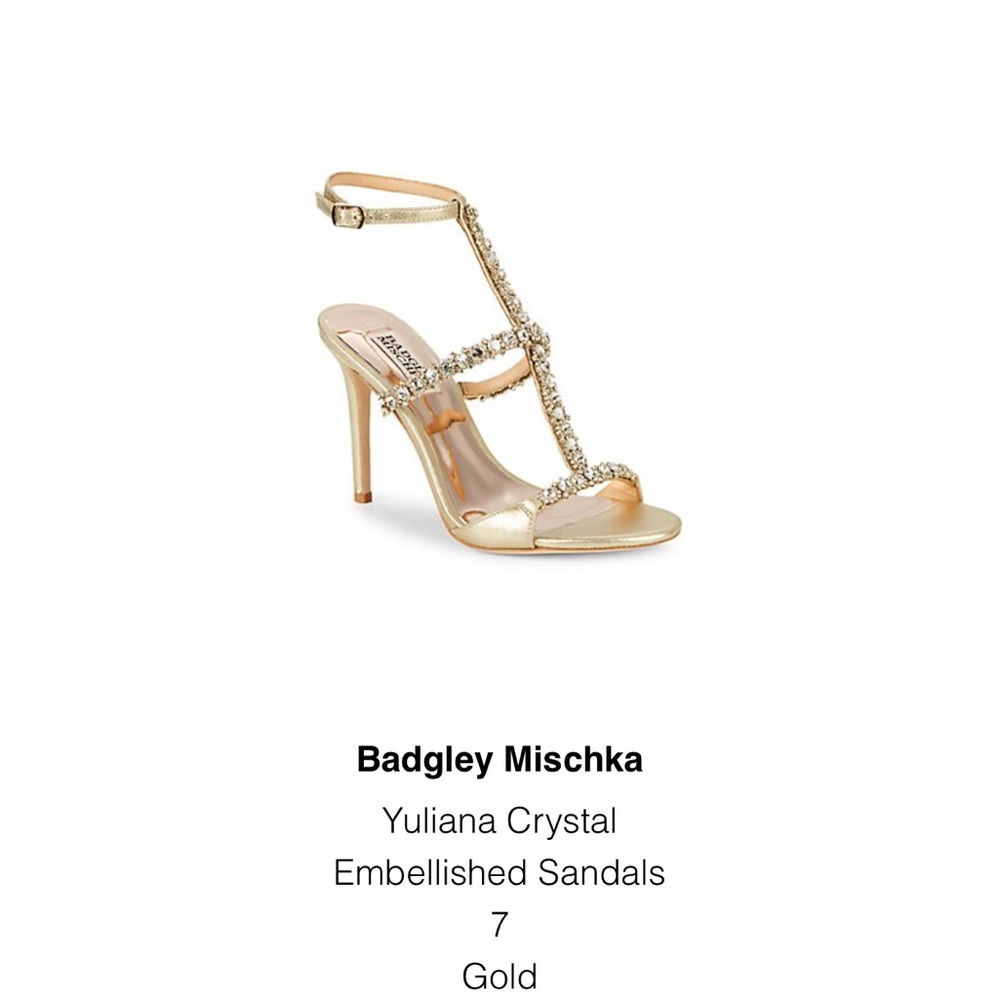 YULIANA CRYSTAL EMBELLISHED SANDALS IN GOLD